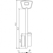 МТР-10  (111x24.5x22.3мм) (5мм)