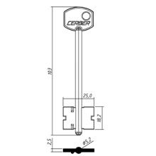 ЦЕРБЕР-3     (103x18.2x25мм) (5.2мм) (длинный)