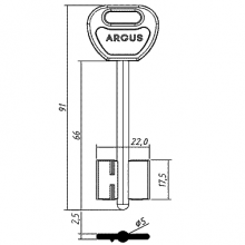 АРГУС-1ПЛ   91x17.5x22мм 4.9мм
