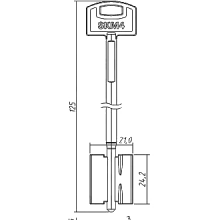 СЕКЬЮРЕМ-4  (125/80x24.2x21мм) (4.3мм)