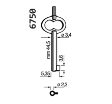 74G_17M_6750_M17M однофлажковый (наручники)