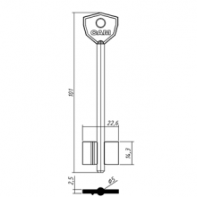 САМ-4 (101x14.3x22.6мм) длинный