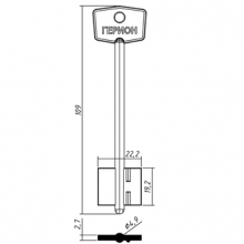 ГЕРИОН-3   (109x19.2x22.2мм) (4.9мм) (длинный широкий)