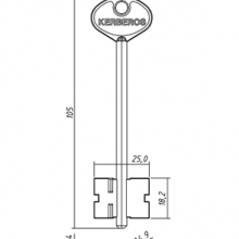 КЕРБ-2 (105x18.2x25мм) (4.9мм)