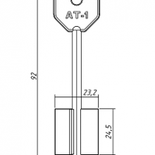 АТРА-1  (92x24.5x23.3мм) (4.8мм)  короткая