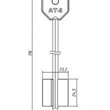 АТРА-2 (116x24.5x23.3мм) (4.8мм) длин